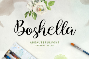 Boshella Script: A Modern and Feminine Font for Makers