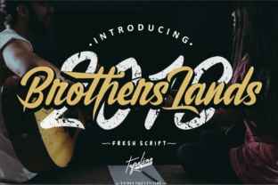 Brother Lands: A Charming Script Font for Modern Branding