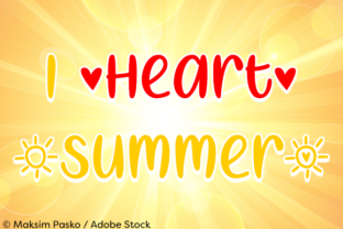 Discover I Heart Summer: A Perfect Calligraphy Font for Your Projects