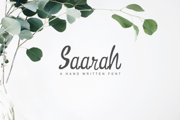 Discover Saarah: A Charming Handwritten Script Font
