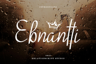 Ebnantti Script: A Handwritten Font for Elegant Publishing