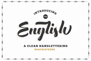 Enhance Your Brand with English: A Vintage Script Font
