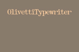Enhance Your Campaigns with Olivetti Typewriter Family