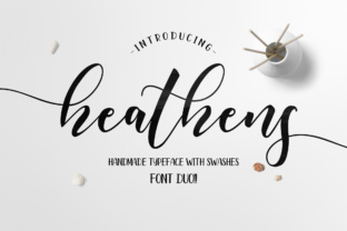 Heathens Script: A Modern Calligraphy Font for Makers