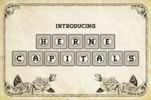 Herne Capitals: A Premium Decorative Font for Impactful Campaigns