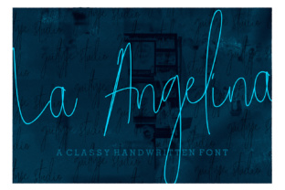 La Angelina: A Classy, Modern Feminine Handwritten Font