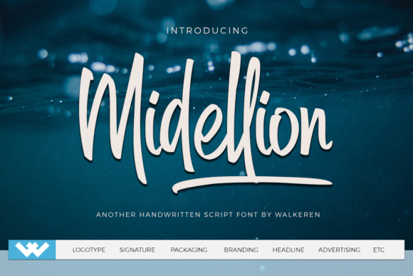 Midellion: A Modern Script Handwritten Font for Creative Branding