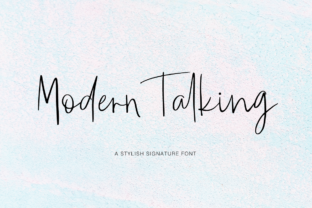Modern Talking: A Stylish Signature Font for Makers