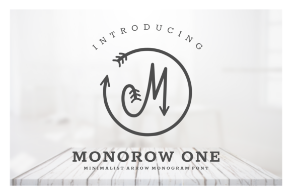 Monorow: A Minimalist Arrow Monogram Font