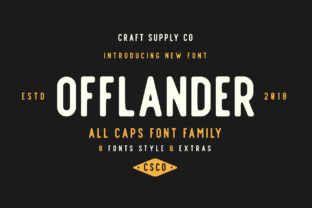 Offlander Family: A Versatile Sans Serif Font for Creative Projects
