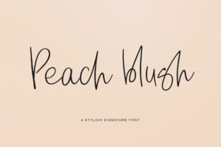 Peach Blush: A Stylish Script Font for Editorial Design
