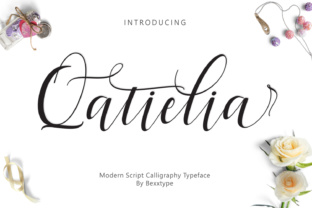 Qatielia Family: A Modern Script Font for Elegant Branding