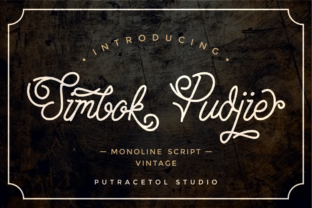 Simbok Pudjie Script: A Classic and Vintage Font for Editorial Design