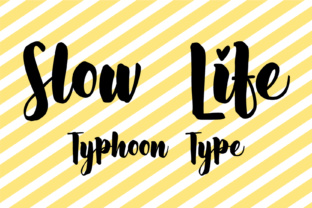 Slow Life: A Bold Script Font for Creative Campaigns