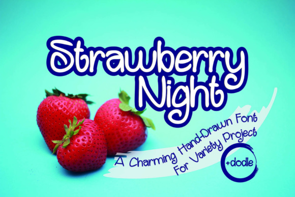 Strawberry Night: A Versatile Hand-Drawn Font for Crafters