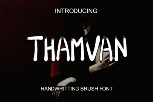 Thamvan: A Textured Dry Brush Font for Crafters